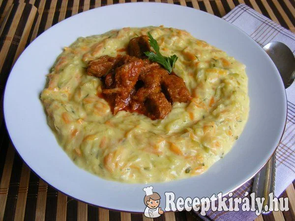 Cukkini-répa főzelék recept