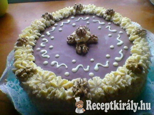 Diétás diókrémes torta