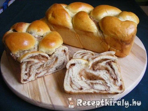 Diós fonott kalács recept