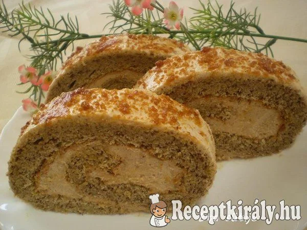 Diós grillázs tekercs Eta módra recept