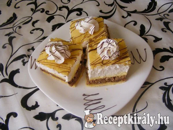 Diós-habos vaníliás kocka recept