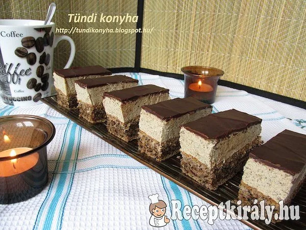Diós-kávékrémes sütemény recept