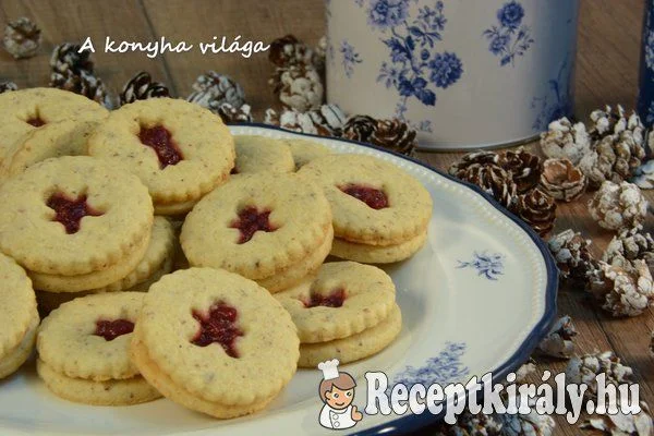 Diós linzer recept