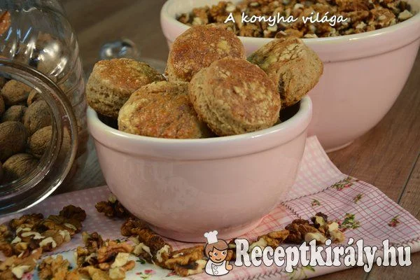 Diós pogácsa recept