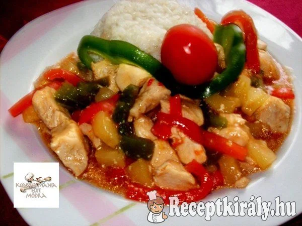 Édes-savanyú csirke recept
