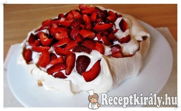 Epres Pavlova torta recept