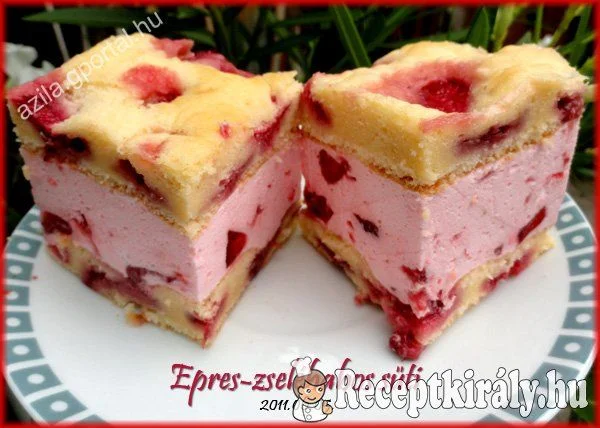 Epres-zseléhabos sütemény