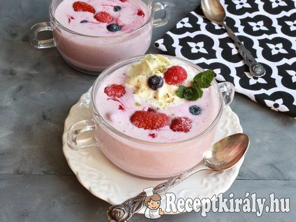 Tejszínes erdei gyümölcsleves recept