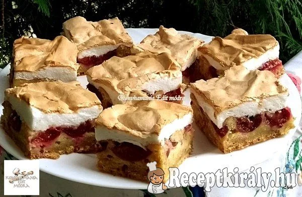 Fahéjas szilvás habos kocka