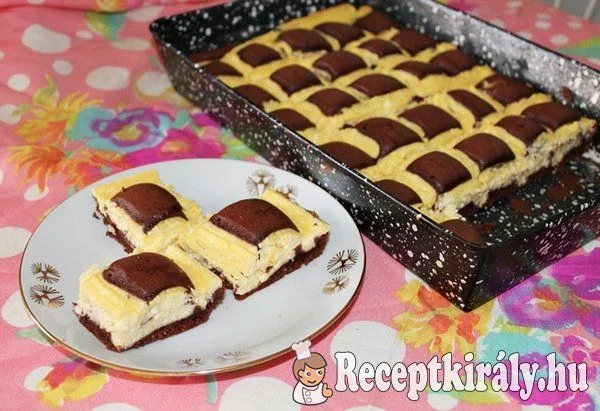Fehér csokoládés paplanszelet