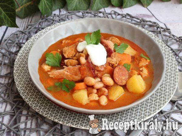 Fejtettbab gulyás gazdagon recept