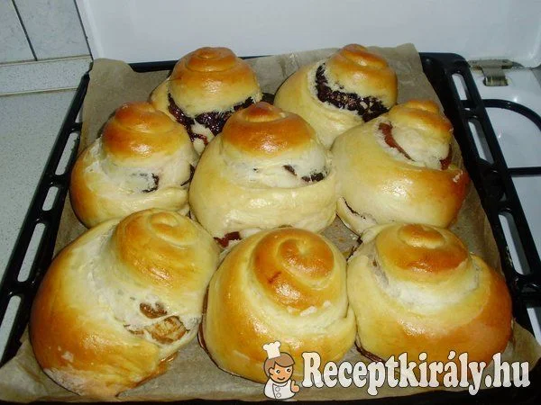 Füge lekváros csiga recept