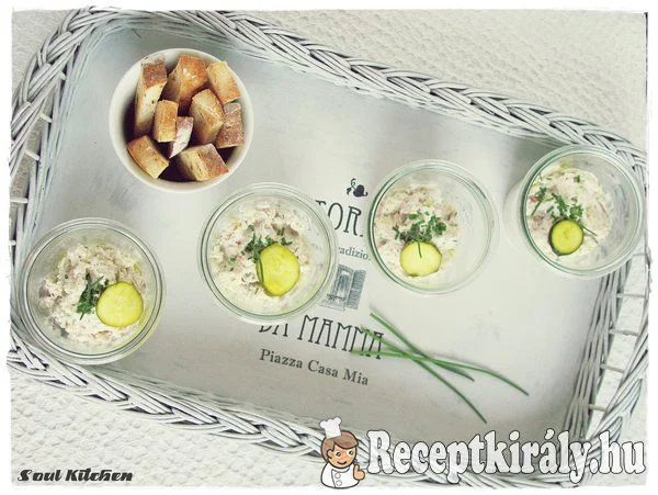 Füstölt pisztrángos rilette