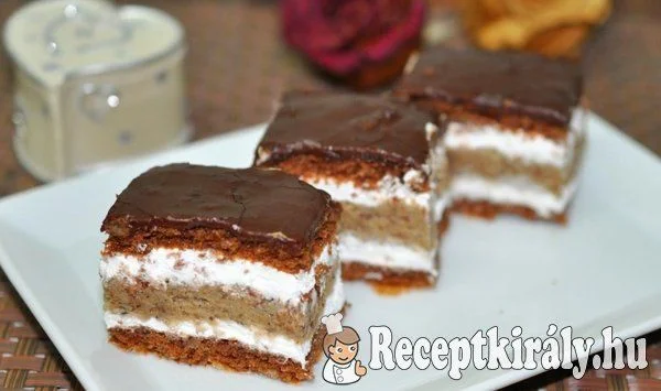Gesztenyés habos szelet recept