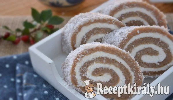 Gesztenyés kókusztekercs sütés nélkül - paleo recept