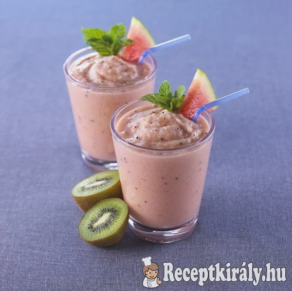Görögdinnyés kivis smoothie