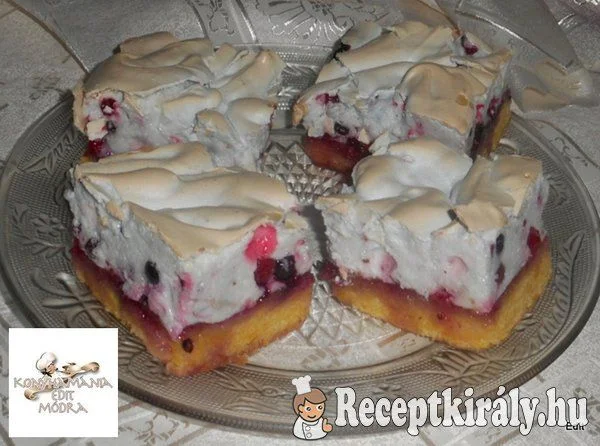 Gyümölcshabos linzer recept