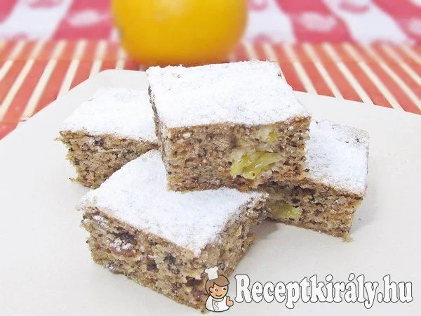 Gyümölcsös rumos kavart süti recept