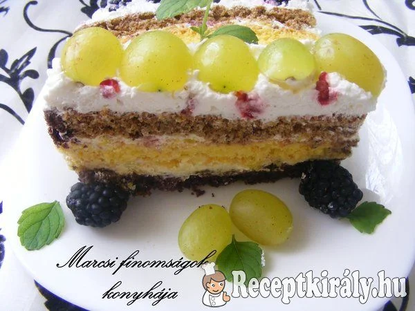 Gyümölcsös szelet Marcsi konyhájából