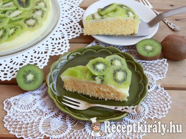 Gyümölcstorta kivivel recept