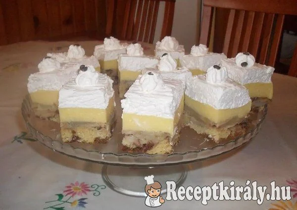 Habos-krémes alma kocka recept