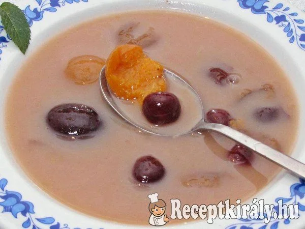 Hideg gyümölcsleves Gasztropajti konyhájából recept