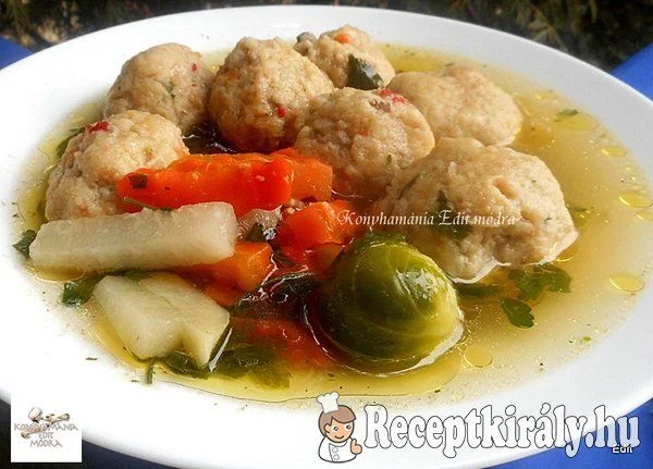 Húsgombócleves III recept