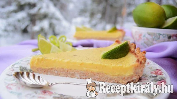 Juharszirupos lime pite - paleo recept