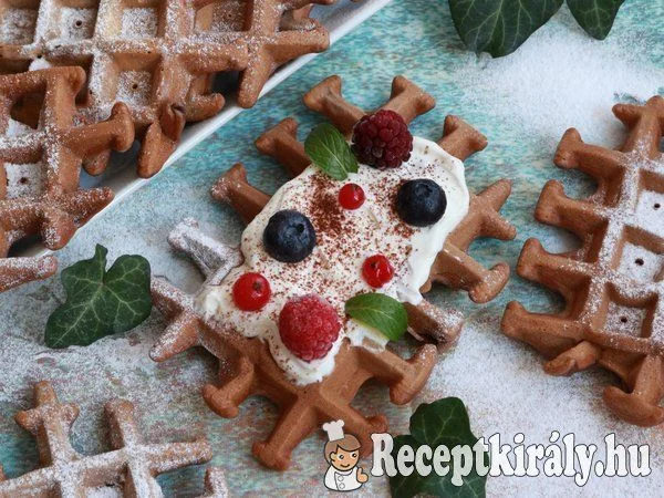 Kakaós gofri recept