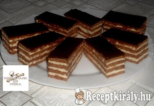 Kakaós, mézes krémes, kókuszos krémmel