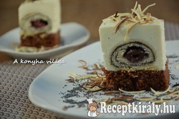 Kakaós túrós mákos kocka recept