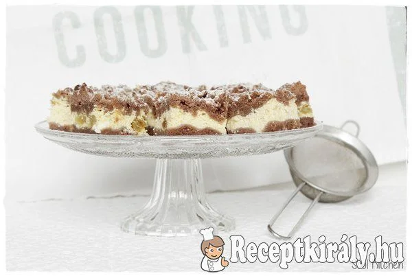 Kakaós-túrós szelet recept