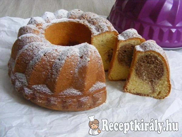 Kakaós-vaníliás kevert kuglóf recept