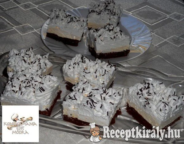 Kakaós, vaníliás krémes sütemény recept