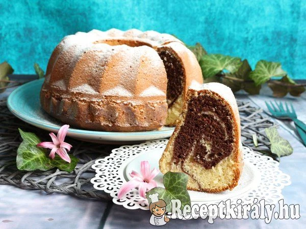 Kakaós-vaníliás kuglóf recept