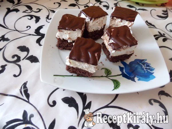 Keserű csokis habos kocka recept