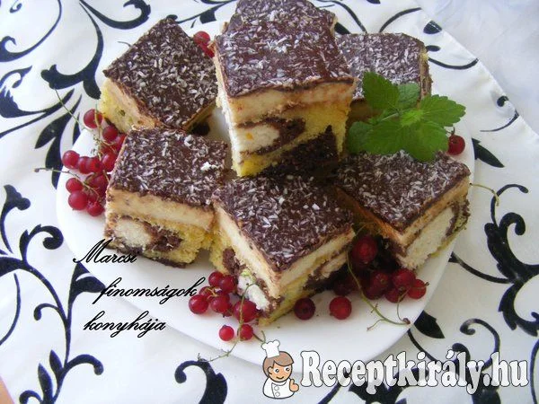 Kókuszgolyó szelet recept