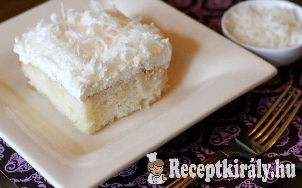 Kókuszos vaníliakrémes szelet recept