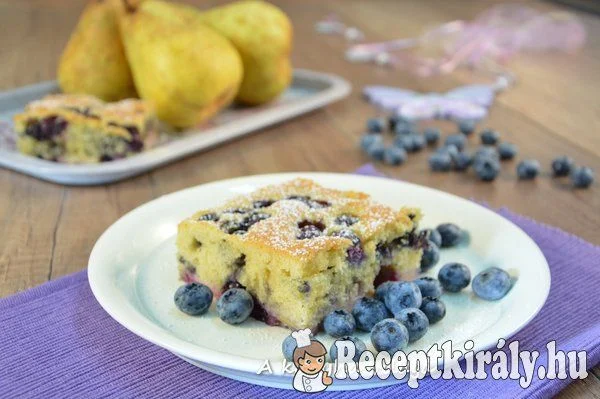 Körtés áfonyás sütemény recept