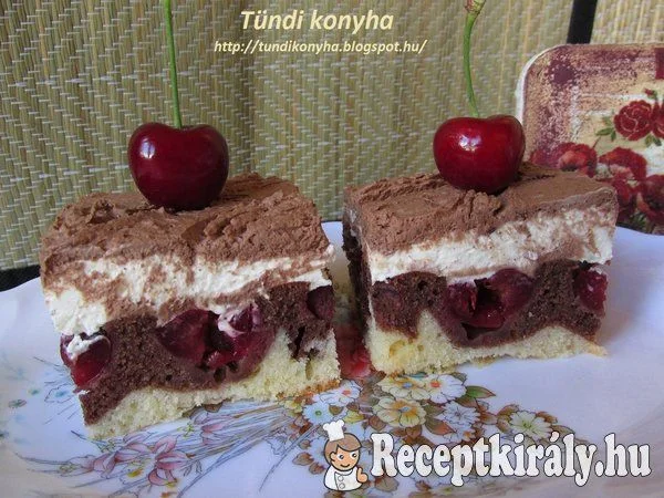 Krémes cseresznyés sütemény recept