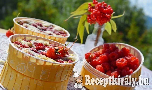 Krémes málnás mini pite - paleo recept