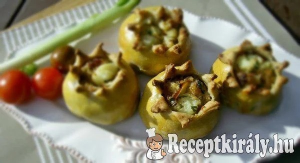 Krumplis szalonnás bimbók recept