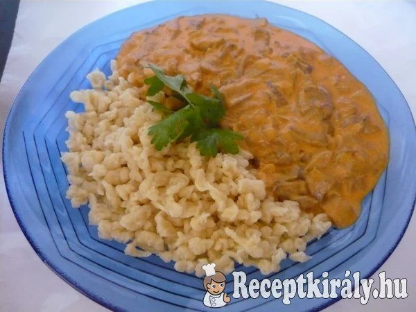 Laskagomba paprikás recept