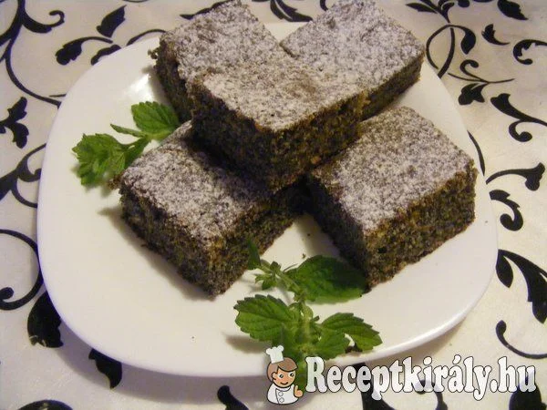 Mákos-almás kocka II recept