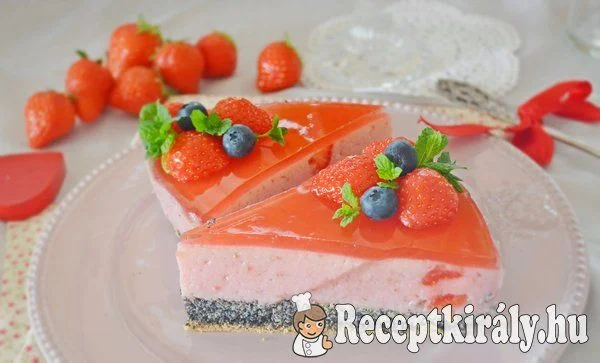 Mákos epres torta - paleo recept
