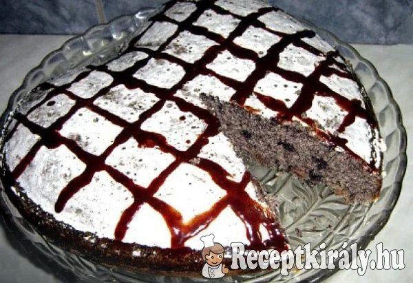 Máktorta tojásfehérjemázzal recept