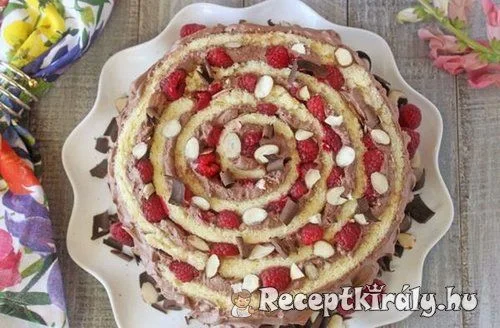 Málnás csokikrémes torta recept