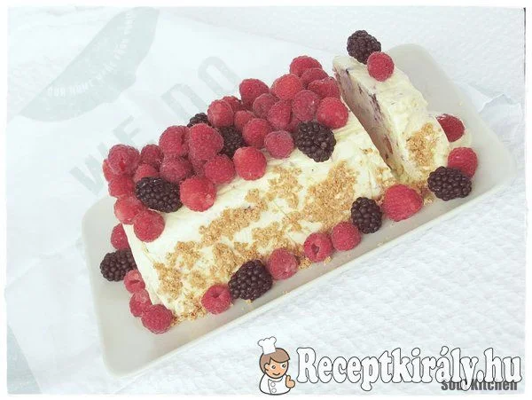 Málnás-szedres semifreddo recept