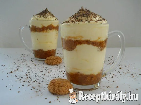 Mascarpone krémes kekszes-kávés pohárdesszert recept