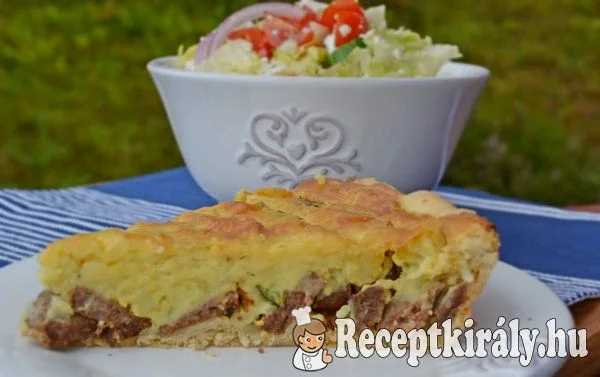 Mascarponés krumplipürés kolbászos pite recept